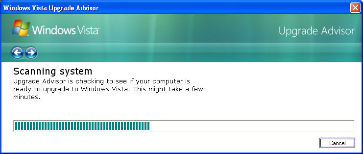 Windows Vista Upgrade Install